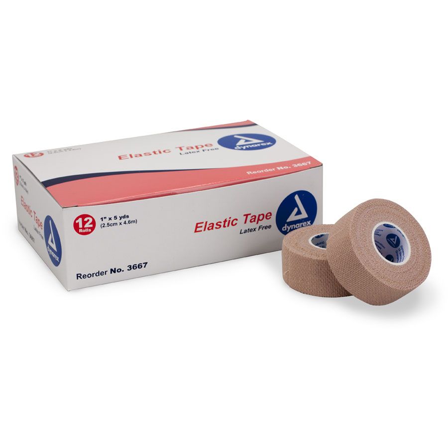 Adhesive Tape - Elastic 1"x5 yd. - 12 Per Box