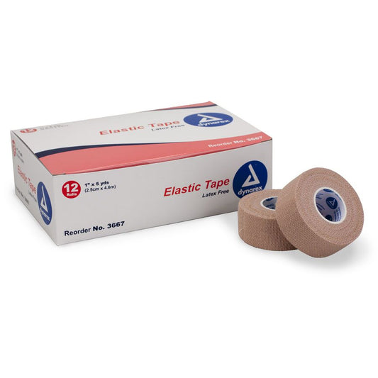Adhesive Tape - Elastic 1"x5 yd. - 12 Per Box