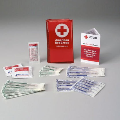 American Red Cross Mini First Aid Kit, Tri-Fold Vinyl Case