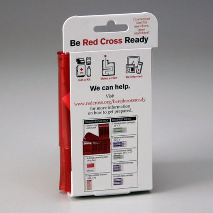 American Red Cross Mini First Aid Kit, Tri-Fold Vinyl Case