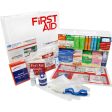 2 Shelf Industrial ANSI B+ First Aid Station with Door Pockets