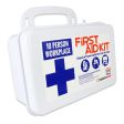 10 Person, 116 Piece Workplace First Aid Kit, Plastic Case with Gasket