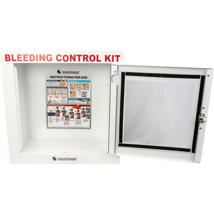 Public Access Bleeding Control Metal Semi-recessed Wall Case