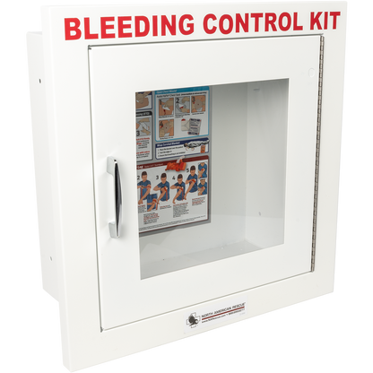 Public Access Bleeding Control Metal Semi-recessed Wall Case