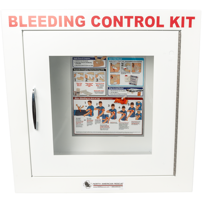 Public Access Bleeding Control Metal Semi-recessed Wall Case