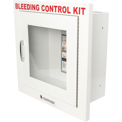 Public Access Bleeding Control Metal Semi-recessed Wall Case